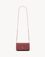 YSL Cassandre Phone Holder in Smooth Leather